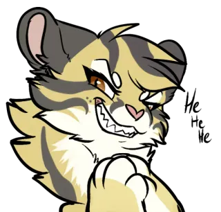 🤔 Cartoon, Tier, Katze, arrogant, Katzenartig, süß telegram sticker