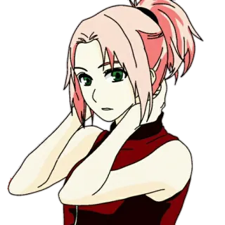 💁 Sakura Haruno Naruto anime, naruto, sakura, sakura haruno, cartoon, character telegram sticker