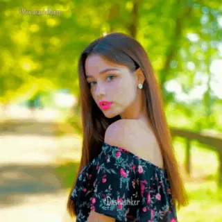 ⭐ portrait, woman, girl, nature, person telegram sticker