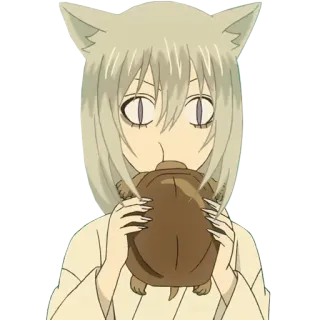 😗 Anime, Volpe, Orecchie, Animale, Carino telegram sticker