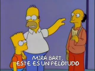 👉 Bart Simpson The Simpsons MIRA BART, ESTE ES UN PELOTUDO ザ・シンプソンズ, バート・シンプソン, アニメ, まぬけ, 侮辱, コメディ, アニメーション telegram sticker