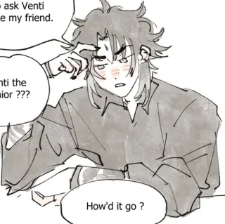 🩹 Venti ask Venti
nti the
How'd it go? Anime, Manga, Dialogue telegram sticker