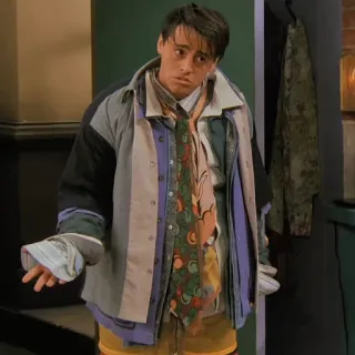 😶 Joey Tribbiani Friends attore, personaggio, comico, sitcom, travestimento telegram sticker