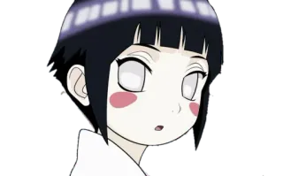 😲 Hinata Hyuga Naruto 애니메이션, 여자, 만화, 귀여운, 히나타, 나루토 telegram sticker