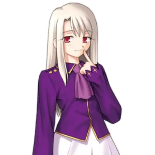 ☺️ Illyasviel von Einzbern Fate/stay night Аниме, Персонаж, Илиясфиль фон Айнцберн, Fate/stay night, Милый telegram sticker