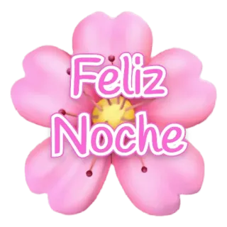 🌙 Feliz Noche Blume, rosa, Gute Nacht, Gute Nacht, spanisch, Blüte telegram sticker