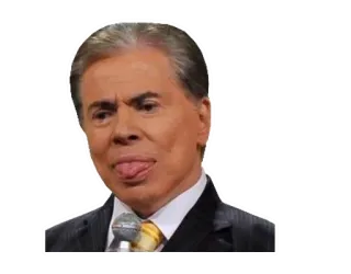 😜 Silvio Santos Silvio Santos, Presentador TV Brasileño, Televisión, Comedia, Programa TV whatsapp sticker