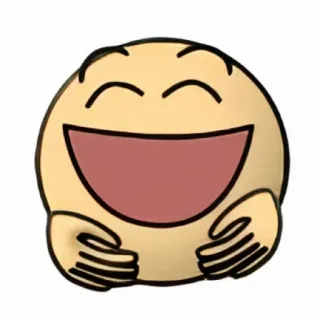 😂 Emoji, Uśmiech, Kreskówka, Słodkie, Szczęśliwy telegram sticker