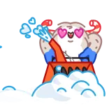 😍 сердце, снег, машина, милый, снегоуборщик, мультфильм, любовь telegram sticker