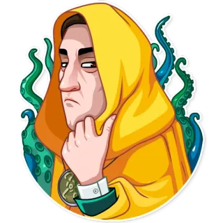 H. P. Lovecraft telegram stickers