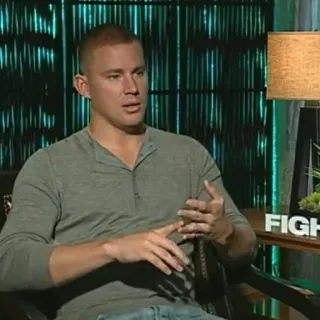 ➰ Channing Tatum актер, знаменитость, мужчина, портрет telegram sticker