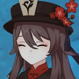 👻 Hu Tao Genshin Impact 动漫, 女孩, 胡桃, 原神, 游戏 telegram sticker