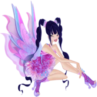 🧚‍♀ fata, ali, cartone animato, fantasy, animazione, ragazza whatsapp sticker