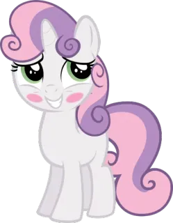 😅 Sweetie Belle My Little Pony cartoon, pony, animal, cute, sweetie belle, my little pony, friendship is magic telegram sticker