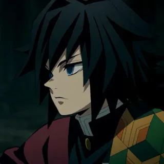 🌊 Giyu Tomioka Demon Slayer Аниме, Клинок, рассекающий демонов, Гию Томиока, Манга, Персонаж telegram sticker