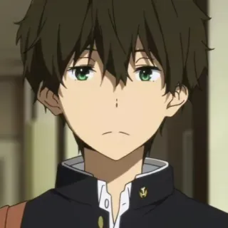 ➖ Houtarou Oreki Hyouka Anime, Masculino, Estudante, Hyouka, Oreki, Houtarou whatsapp sticker