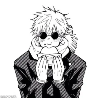 ☺️ Gojo Satoru Jujutsu Kaisen Anime, Manga, Personnage, Gojo Satoru, Jujutsu Kaisen telegram sticker