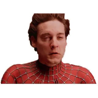 😯 Spider-Man Spider-Man, Mème, Tobey Maguire, Super-héros, Marvel telegram sticker