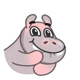 Hopper the Hippo telegram stickers