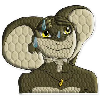 😅 cobra, furry, cobra, desenho animado, réptil telegram sticker