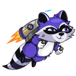 Raccoon @steamify telegram stickers