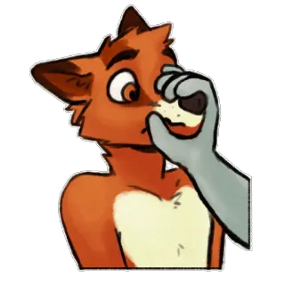 🤐 Desenho animado, Raposa, Animal, Furry, Fofo, Personagem, Antropomórfico whatsapp sticker