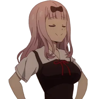 😌 Chika Fujiwara Kaguya-sama: Love Is War Anime, Chika Fujiwara, Kaguya-sama, Love is War, Cartoni animati, Personaggio whatsapp sticker