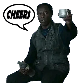 🍻 CHEERS salud, brindis, hombre, bebiendo telegram sticker