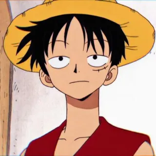 🎌 Monkey D. Luffy One Piece anime, manga, luffy, one piece, straw hat, cartoon telegram sticker