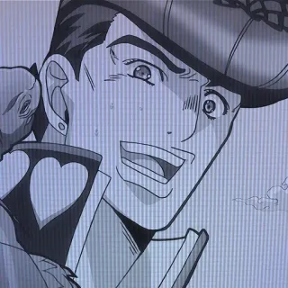 😅 Josuke Higashikata JoJo's Bizarre Adventure Anime, Manga, Karakter, Jojo, Josuke, Higashikata telegram sticker