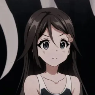 🌸 Ragazza anime, Cartone animato, Carino, Manga, Personaggio, Illustrazione, Bruna telegram sticker