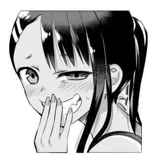 ◾️ Nagatoro Don't Toy With Me, Miss Nagatoro Anime, Manga, Ärgern, Ausdruck, Lächeln, Nagatoro telegram sticker