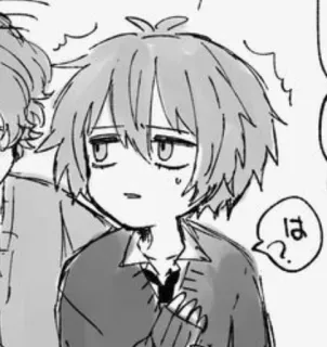 🤔 はっ? Anime, Manga, Kreskówka, Wyraz, Młodzież, Chłopak telegram sticker
