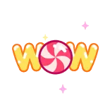 🤩 WOW bonbon, sucette, wow, lettres bulles telegram sticker