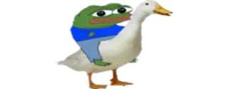 🦆 Pepe the Frog pepe o sapo, pato, meme da internet, desenho animado, adesivo telegram sticker