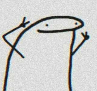 😁 boneco palito, símbolo da paz, desenho, desenho animado telegram sticker