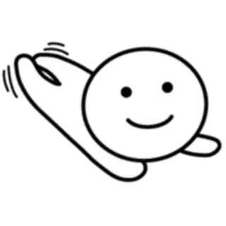 🙂 smile, happy, white, face, emoji, simple, icon whatsapp sticker