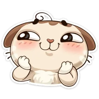 ☺️ kartun, kucing, binatang, imut, stiker telegram sticker