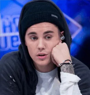 😐 Justin Bieber 歌手, 有名人, ポートレート, 男性, 人, エンタメ telegram sticker