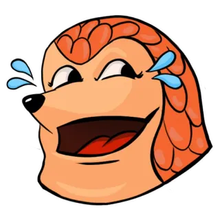 😂 riendo, pangolín, meme, llorando de risa, gracioso whatsapp sticker