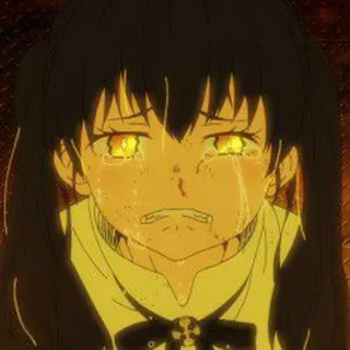 🔥 anime, girl, crying, sad, tears, emotional telegram sticker