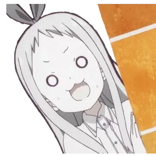 😨 Anime, Desenho animado, Engraçado, Meme, Personagem, Expressão, Ilustração, Sticker whatsapp sticker