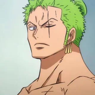 😒 Zoro One Piece Anime, One Piece, Roronoa Zoro, Zoro, Épéiste, Pirate, Personnage telegram sticker