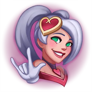 🎮 sticker, emote, woman, heart, love, gesture telegram sticker
