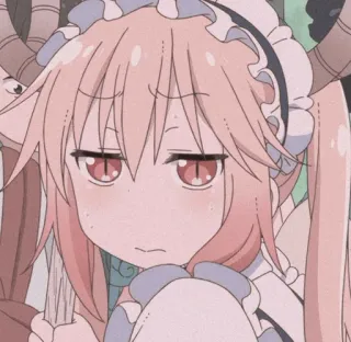 🐉 Tohru Miss Kobayashi's Dragon Maid anime, dragon, maid, cute, manga, tohru telegram sticker
