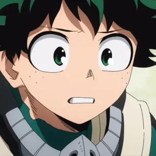🥦 Izuku Midoriya My Hero Academia anime, character, Izuku Midoriya, My Hero Academia telegram sticker