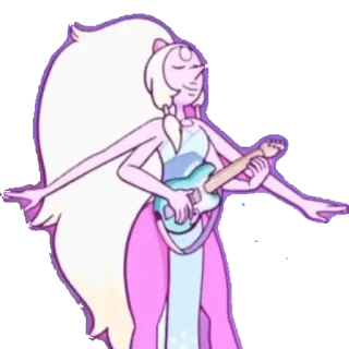 👩‍🎤 Opal Steven Universe opal, steven universe, cartoon network, fusion, permata, karakter whatsapp sticker