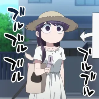 🍬 Komi Shouko Komi Can't Communicate Anime, Garota, Komi, Komi não consegue se comunicar, Fofo, Desenho animado telegram sticker