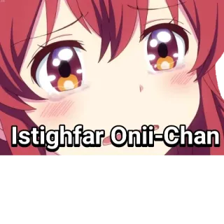 🤦‍♀ Istighfar Onii-Chan anime, crying, girl, oniichan telegram sticker