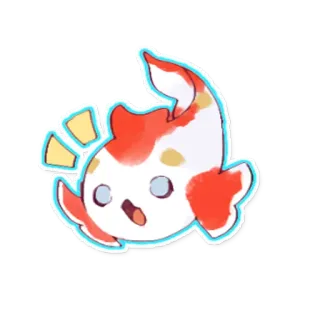 😳 peixe koi, animal, adesivo, fofo telegram sticker